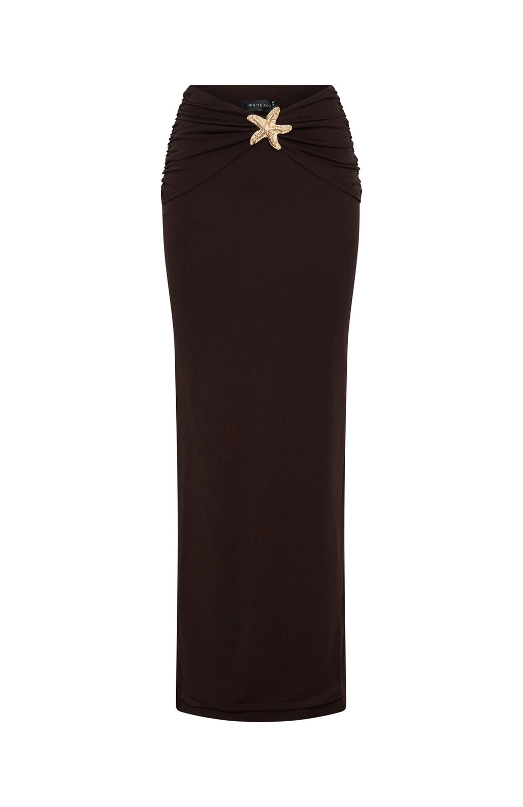 White Fox Lil Mermaid Maxi Skirt Chocolate