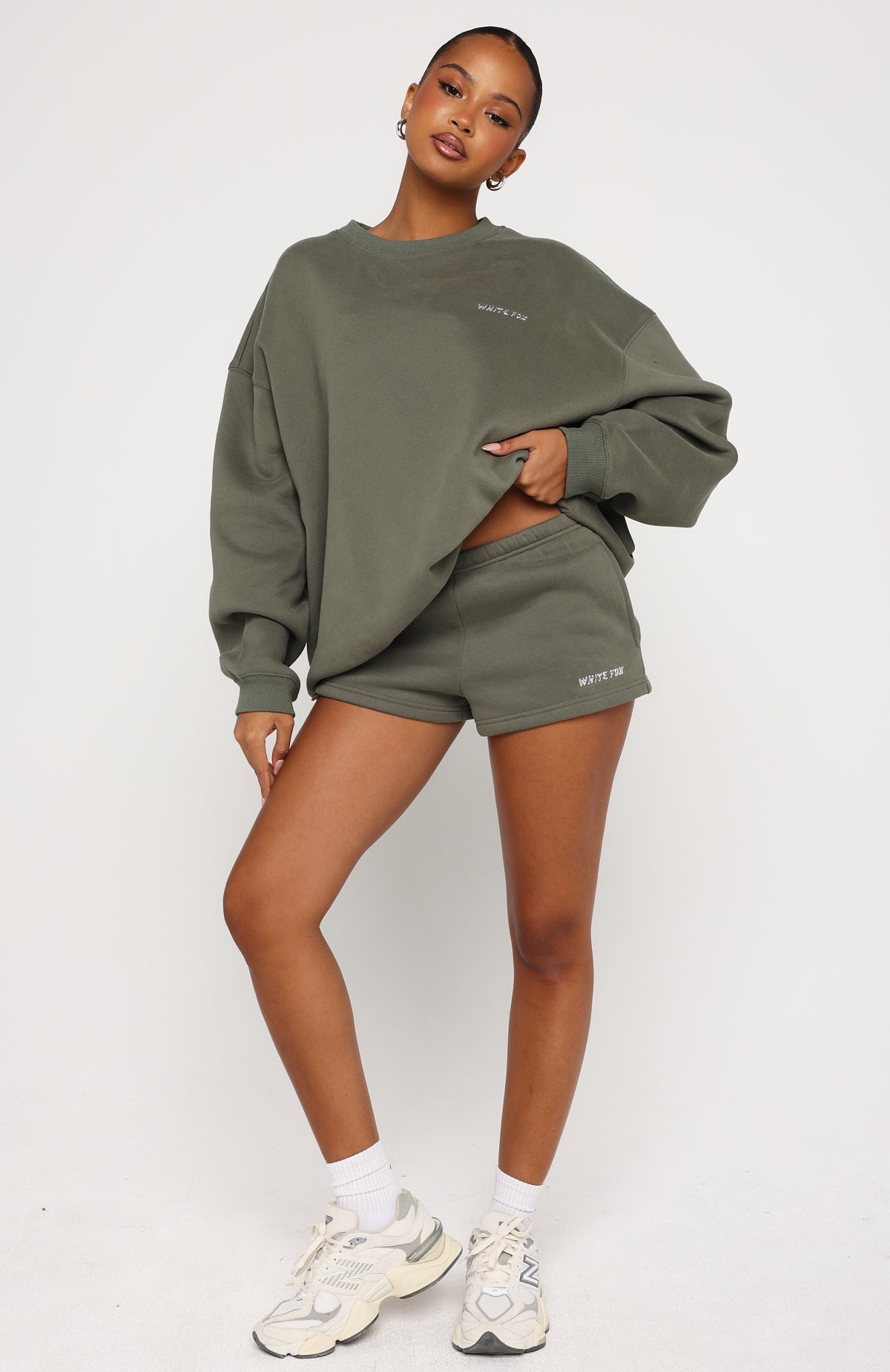 White Fox Test Drive Lounge Shorts Khaki