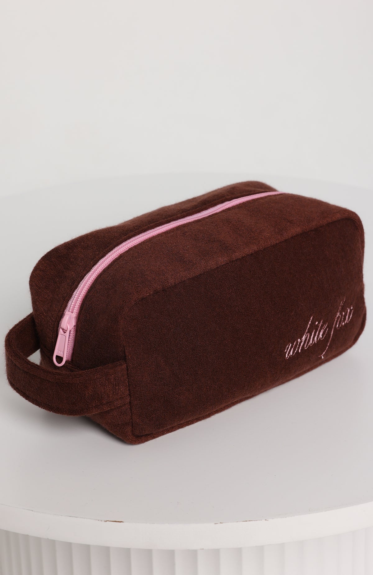 White Fox Lillian Cosmetic Bag Chocolate