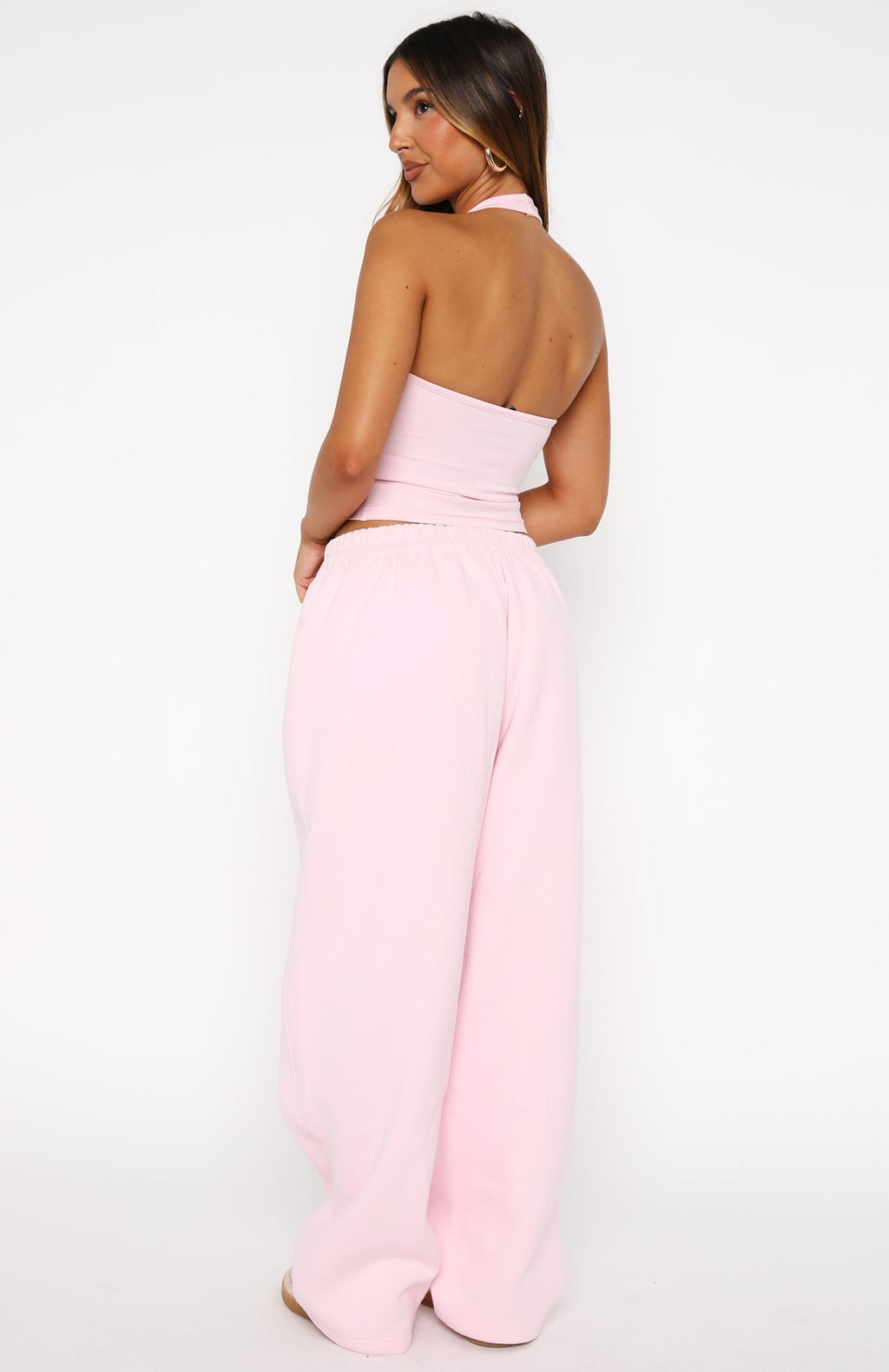 White Fox Make It Or Break It Barrel Leg Sweatpants Pink