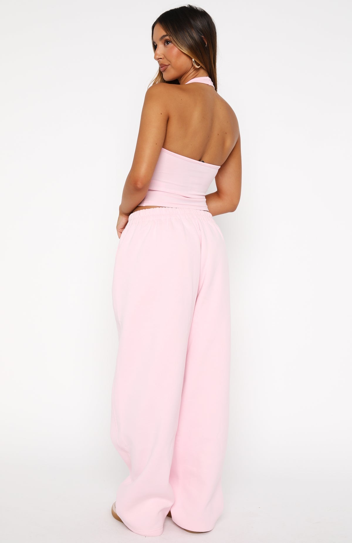 White Fox Make It Or Break It Barrel Leg Sweatpants Pink
